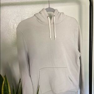 Unisex grey sweatshirt hoodie. Size small.